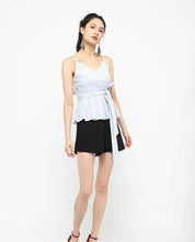 Load image into Gallery viewer, PINSTRIPES PEPLUM TOP - OSMOSE ONLINE SHOPPING