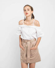 Load image into Gallery viewer, BOW PUFFY OFFSHOULDER BLOUSE - OSMOSE ONLINE SHOPPING