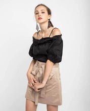 Load image into Gallery viewer, BOW PUFFY OFFSHOULDER BLOUSE - OSMOSE ONLINE SHOPPING