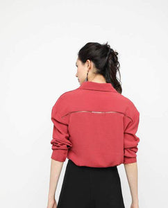 OVERSIZED SHIRT BLOUSE - OSMOSE ONLINE SHOPPING