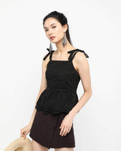 Load image into Gallery viewer, EYELET PEPLUM SPAG - OSMOSE ONLINE SHOPPING