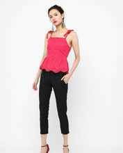 Load image into Gallery viewer, EYELET PEPLUM SPAG - OSMOSE ONLINE SHOPPING