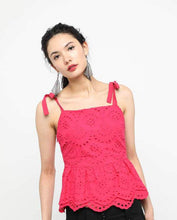 Load image into Gallery viewer, EYELET PEPLUM SPAG - OSMOSE ONLINE SHOPPING