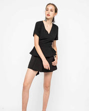 Load image into Gallery viewer, SLEEVED PEPLUM SASH BLOUSE - OSMOSE ONLINE SHOPPING