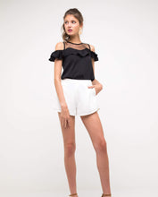 Load image into Gallery viewer, TANIA RUFFLED MESH TOP - OSMOSE ONLINE SHOPPING