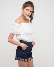 Load image into Gallery viewer, SONIA TASSEL FRINGE SHORTS - OSMOSE ONLINE SHOPPING