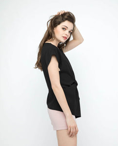 ASYMMETRICAL WRAP BLOUSE - OSMOSE ONLINE SHOPPING