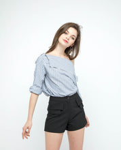 Load image into Gallery viewer, HIGH WAIST MINI FLAP SHORTS - OSMOSE ONLINE SHOPPING