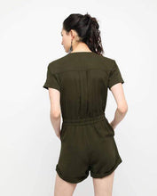 Load image into Gallery viewer, UTILITY SLEEVED ROMPER - OSMOSE ONLINE SHOPPING