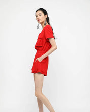 Load image into Gallery viewer, UTILITY SLEEVED ROMPER - OSMOSE ONLINE SHOPPING