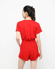 Load image into Gallery viewer, UTILITY SLEEVED ROMPER - OSMOSE ONLINE SHOPPING