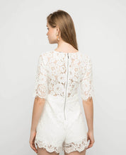 Load image into Gallery viewer, Adeline Lace Romper - OSMOSE ONLINE SHOPPING