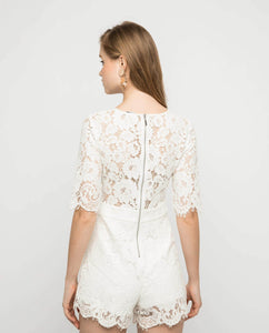 Adeline Lace Romper - OSMOSE ONLINE SHOPPING