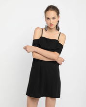 Load image into Gallery viewer, COLDSHOULDER SHIFT DRESS - OSMOSE ONLINE SHOPPING