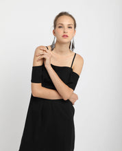 Load image into Gallery viewer, COLDSHOULDER SHIFT DRESS - OSMOSE ONLINE SHOPPING