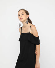 Load image into Gallery viewer, COLDSHOULDER SHIFT DRESS - OSMOSE ONLINE SHOPPING
