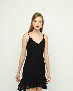 ROCHELLA ASYMMETRICAL LACE DRESS - OSMOSE ONLINE SHOPPING