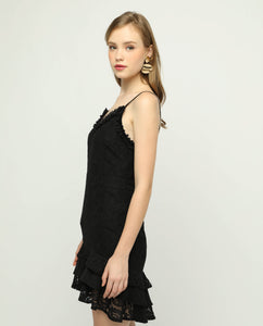 ROCHELLA ASYMMETRICAL LACE DRESS - OSMOSE ONLINE SHOPPING