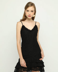 ROCHELLA ASYMMETRICAL LACE DRESS - OSMOSE ONLINE SHOPPING