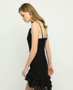 ROCHELLA ASYMMETRICAL LACE DRESS - OSMOSE ONLINE SHOPPING