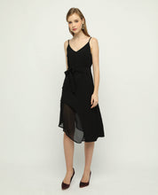 Load image into Gallery viewer, CURVED HEM MIDI DRESS - OSMOSE ONLINE SHOPPING