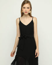 Load image into Gallery viewer, CURVED HEM MIDI DRESS - OSMOSE ONLINE SHOPPING