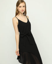 Load image into Gallery viewer, CURVED HEM MIDI DRESS - OSMOSE ONLINE SHOPPING