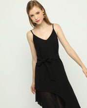 Load image into Gallery viewer, CURVED HEM MIDI DRESS - OSMOSE ONLINE SHOPPING