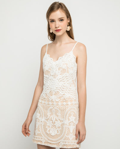 SERENITY LACE OVERLAY DRESS - OSMOSE ONLINE SHOPPING