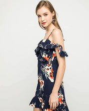 Load image into Gallery viewer, CAMILA COLD SHOULDER RUFFLED DRESS - OSMOSE ONLINE SHOPPING