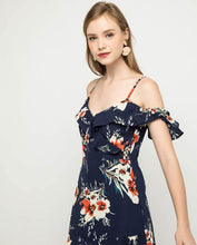 Load image into Gallery viewer, CAMILA COLD SHOULDER RUFFLED DRESS - OSMOSE ONLINE SHOPPING