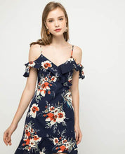 Load image into Gallery viewer, CAMILA COLD SHOULDER RUFFLED DRESS - OSMOSE ONLINE SHOPPING