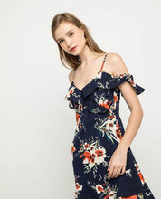 Load image into Gallery viewer, CAMILA COLD SHOULDER RUFFLED DRESS - OSMOSE ONLINE SHOPPING