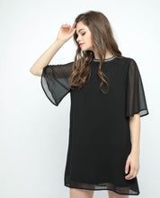 Load image into Gallery viewer, CHIFFON OVERLAY BASIC DRESS - OSMOSE ONLINE SHOPPING