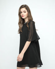 Load image into Gallery viewer, CHIFFON OVERLAY BASIC DRESS - OSMOSE ONLINE SHOPPING
