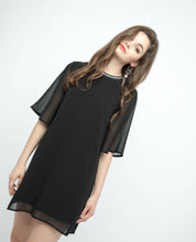 Load image into Gallery viewer, CHIFFON OVERLAY BASIC DRESS - OSMOSE ONLINE SHOPPING