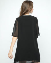 Load image into Gallery viewer, CHIFFON OVERLAY BASIC DRESS - OSMOSE ONLINE SHOPPING