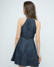 Load image into Gallery viewer, HALTER NECK EMBRIODERY SKATER DRESS - OSMOSE ONLINE SHOPPING