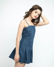 Load image into Gallery viewer, CAMI PLEATED DENIM DRESS - OSMOSE ONLINE SHOPPING