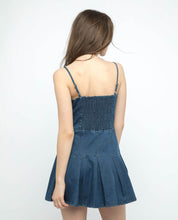 Load image into Gallery viewer, CAMI PLEATED DENIM DRESS - OSMOSE ONLINE SHOPPING