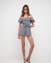 Load image into Gallery viewer, CASSIE GINGHAM ROMPER - OSMOSE ONLINE SHOPPING