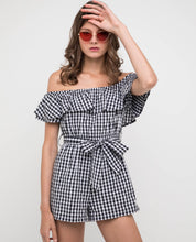 Load image into Gallery viewer, CASSIE GINGHAM ROMPER - OSMOSE ONLINE SHOPPING