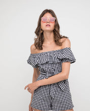 Load image into Gallery viewer, CASSIE GINGHAM ROMPER - OSMOSE ONLINE SHOPPING
