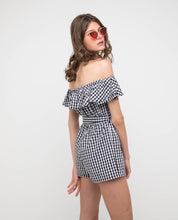 Load image into Gallery viewer, CASSIE GINGHAM ROMPER - OSMOSE ONLINE SHOPPING